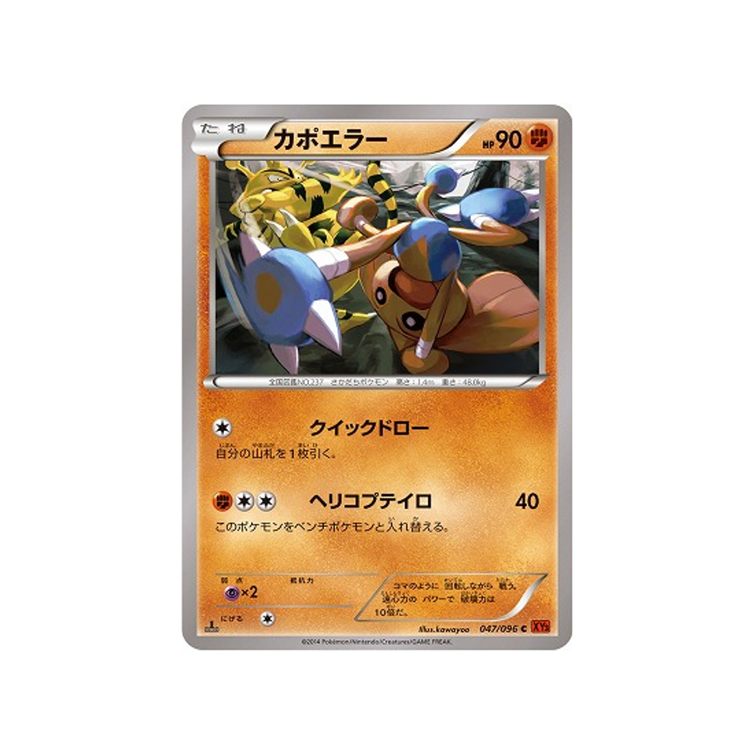 kapoera-carte-pokemon-Poing Levant-xy3-047-096