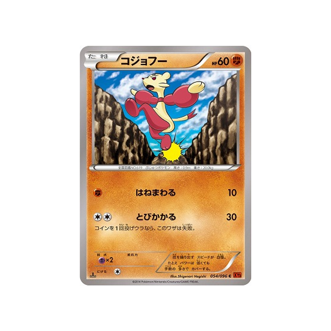 kungfouine-carte-pokemon-Poing Levant-xy3-054-096