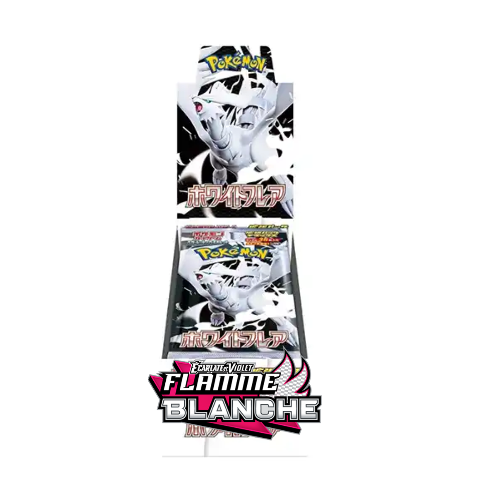 deluxe booster box pokemon Display Pokémon Flamme Blanche – CPC 70ct Sleeves – Mana Regular Color:Green akryl