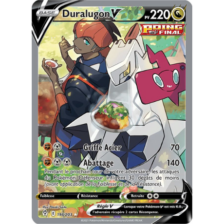 Carte Pokémon Duralugon V - SS07 198/203 Set Évolution Céleste