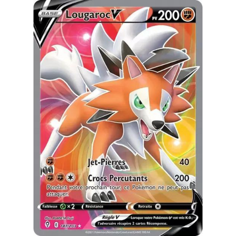 Carte Pokémon Lougaroc V 187/203 Évolution Céleste FR
