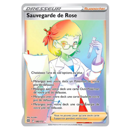 Carte Pokémon Stars Etincelantes - Sauvegarde de Rose 180/172 FR