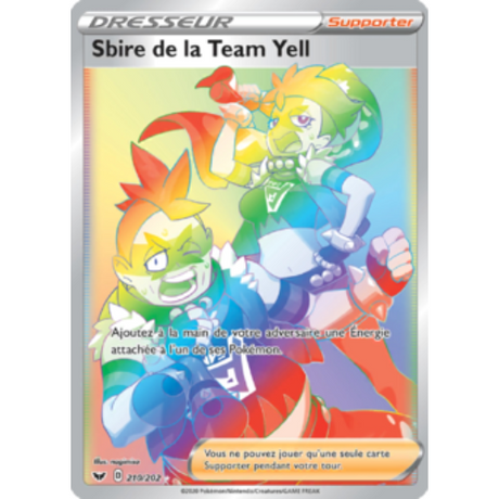 Carte Pokémon Sbire de la Team Yell  SS01 210/202 Épée et Bouclier
