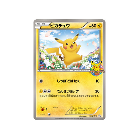 pikachu-carte-pokemon-Carte Promo Noir & Blanc-bw-p-151-197